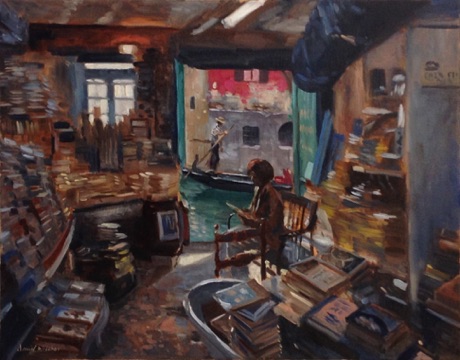 "Venetian Bookshop" SOLD